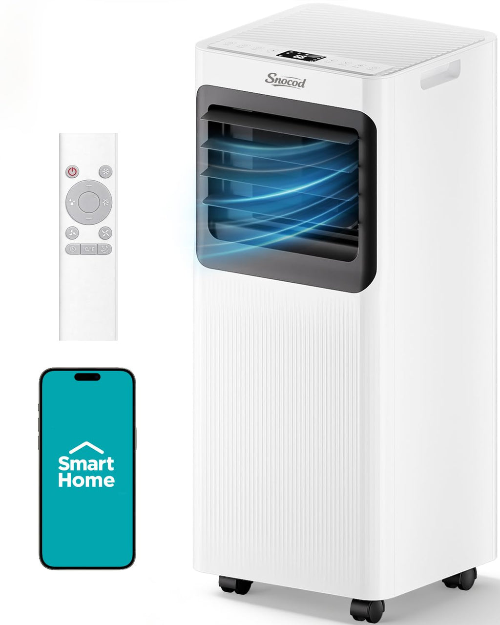 16,000 B T U Portable Air Conditioners for Large Room up to 750 Sq. Ft., 5-in-1 Smart AC with WiFi App, Remote Control, Fast Cooling