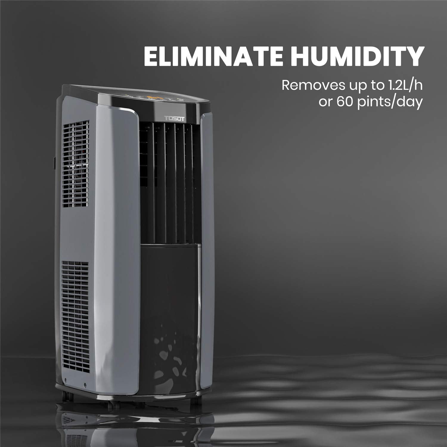 TOSOT 10,200BTU (6,200 BTU SACC) Portable Air Conditioner, Smart Wifi Control, AC Unit with Dehumidifier, Fan