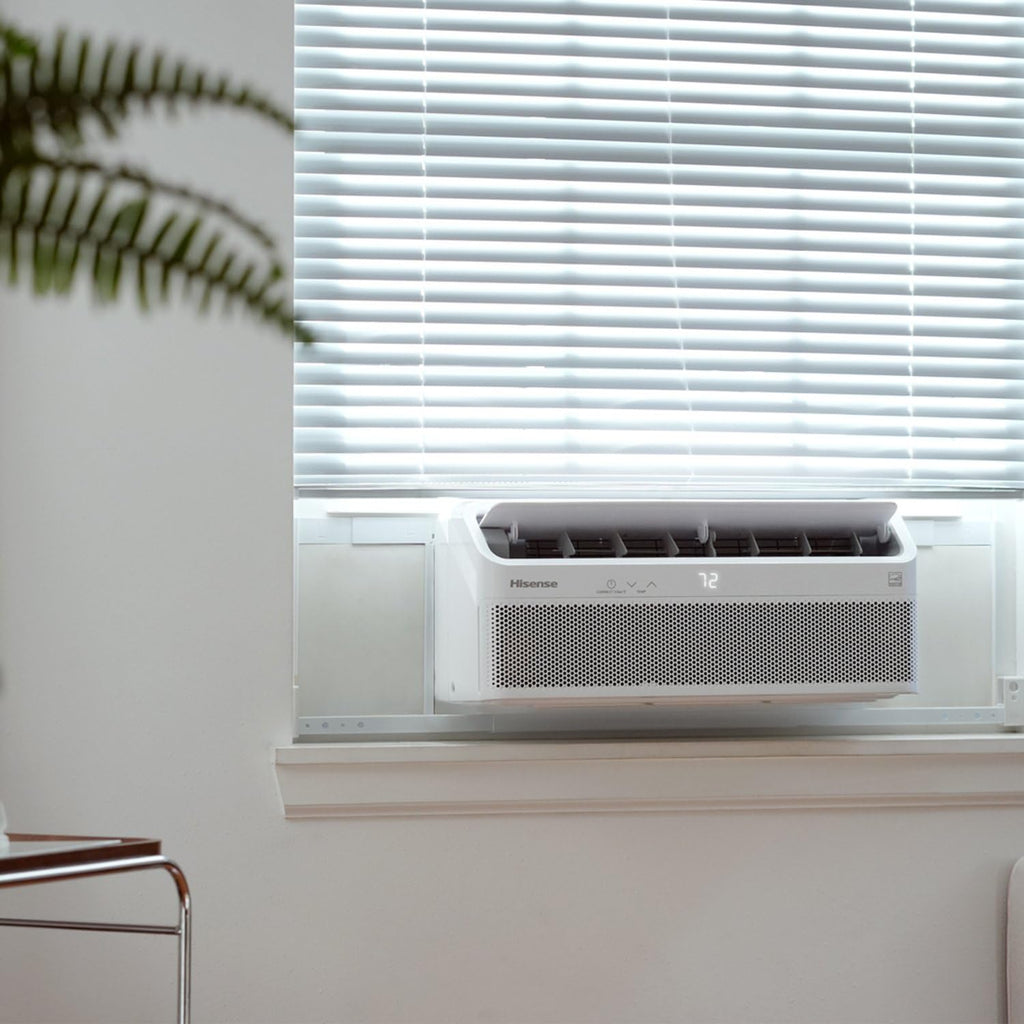 Hisense 8000 BTU Inverter Window Air Conditioner Unit, WiFi Smart App Control, Energy Efficient Quiet Cooling for Large Room