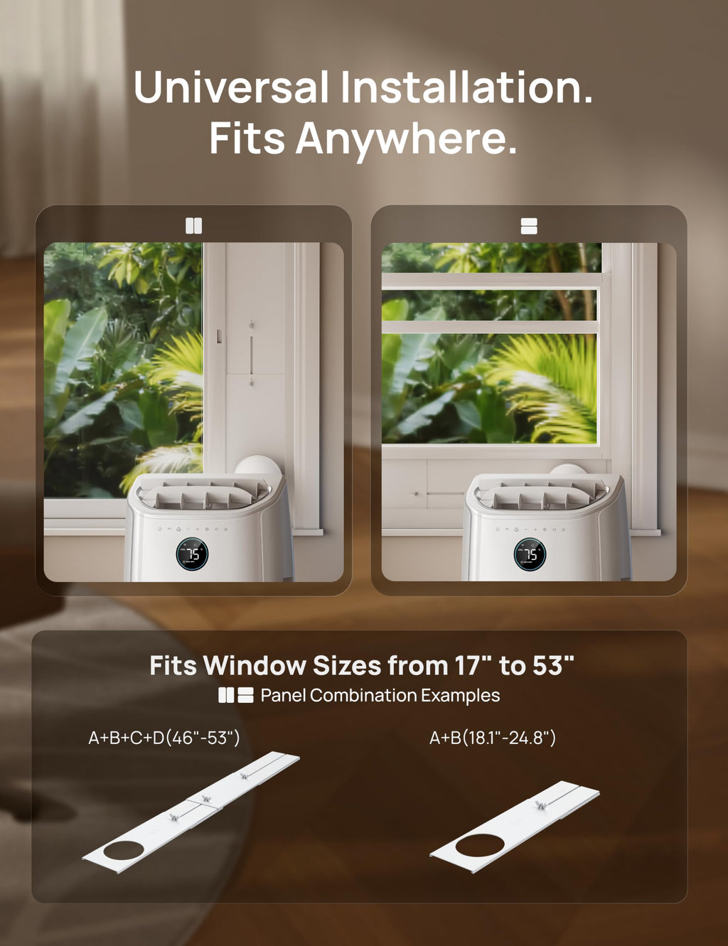 DREO Portable Air Conditioner 515S, 12000 BTU ASHRAE (8000 BTU DOE) Smart AC Unit for Bedroom with Drainage-free Cooling