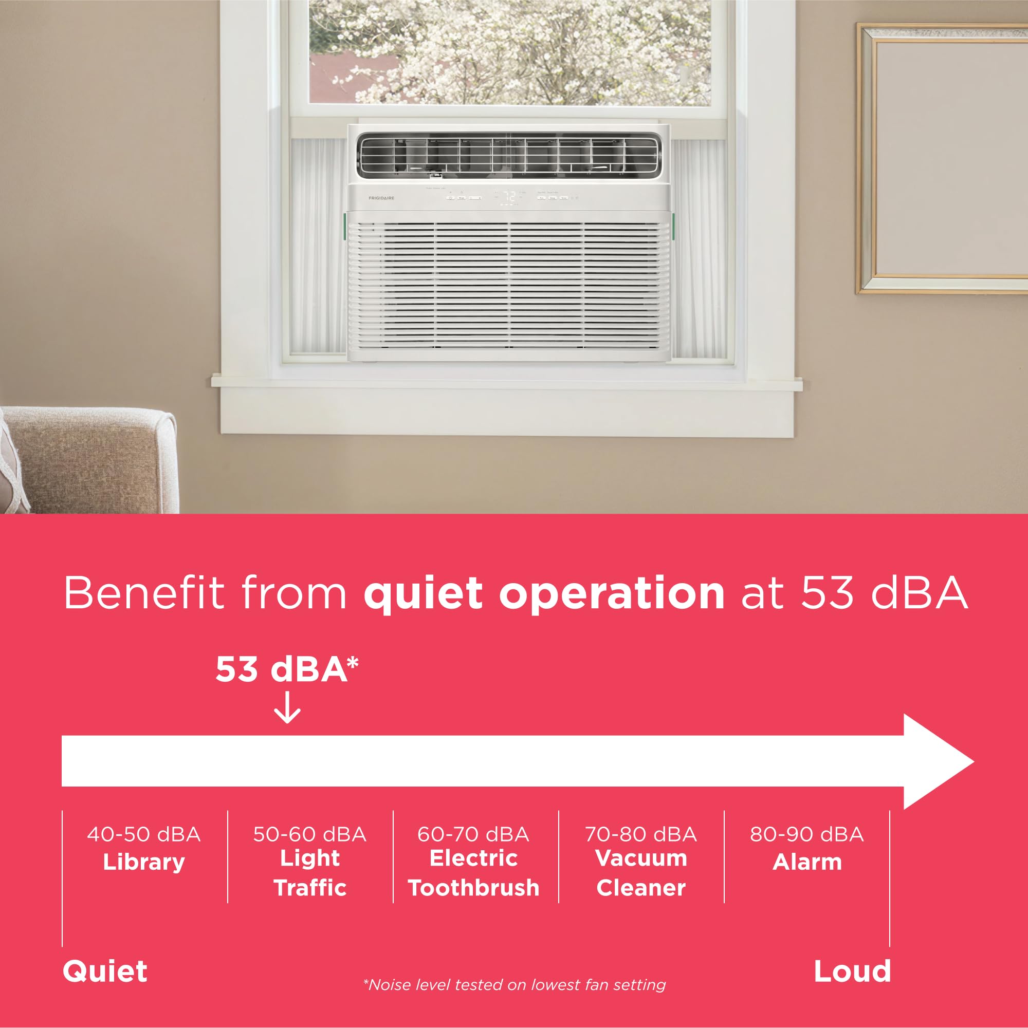 Frigidaire 18,000 BTU Smart Window Air Conditioner with Wi-Fi, Cools Up to 1,020 Sq. Ft., Remote Control, Quiet Operation