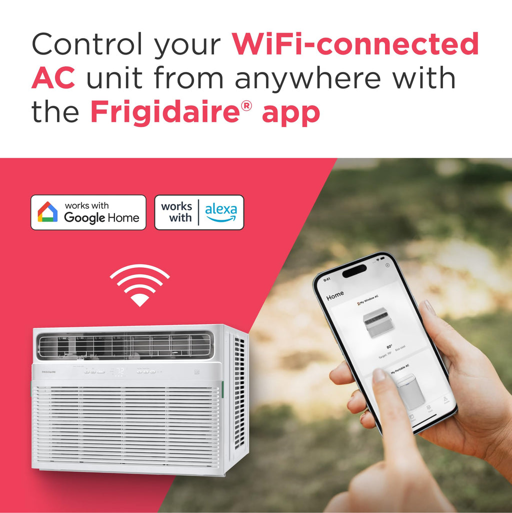 Frigidaire 24,000 BTU Smart Inverter Window Air Conditioner with Wi-Fi and Energy Star Certification, Cools Up to 1,020 Sq. Ft.
