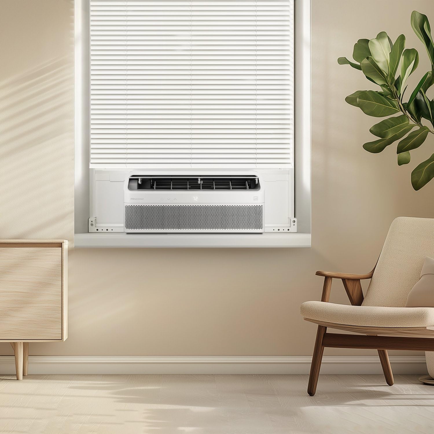 Hisense 8000 BTU Inverter Window Air Conditioner Unit, WiFi Smart App Control, Energy Efficient Quiet Cooling for Large Room