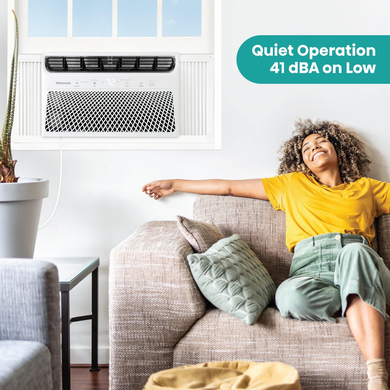 Hisense 5,000 BTU 115V Window Air Conditioner with Mechanical Rotary Controls, Window AC Unit for Apartment